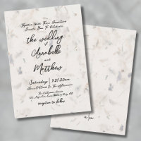 Elegante Papel de Semilla Escrito a Mano Boda Boho