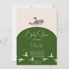 Invitación Elegante paquete de Baby Shower de pato