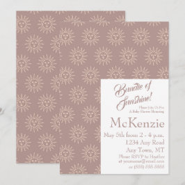 Invitación Elegante Paquete De Sunshine Celestial Baby Shower