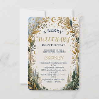 Invitación elegante para baby shower dulce