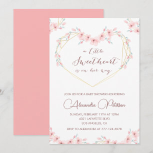 Invitación elegante para baby shower el día de San
