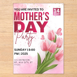 Invitación elegante para Brunch del Día de la Madr