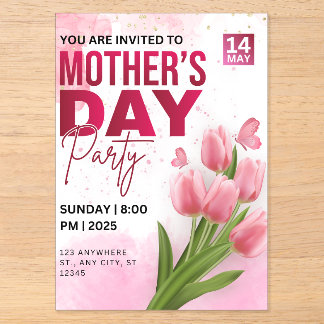 Invitación elegante para Brunch del Día de la Madr