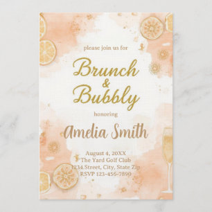 Invitación elegante para Brunch y burbujas - Meloc