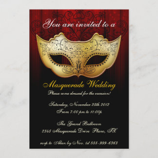 Invitación elegante para celebración de boda de má