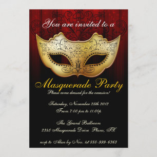 Invitación elegante para celebración de fiesta de 