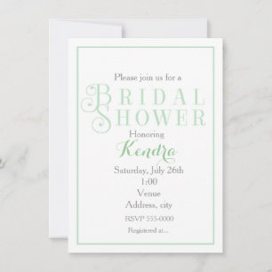 Invitación elegante para despedida de soltera en v