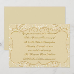 Invitación elegante para el 50 aniversario