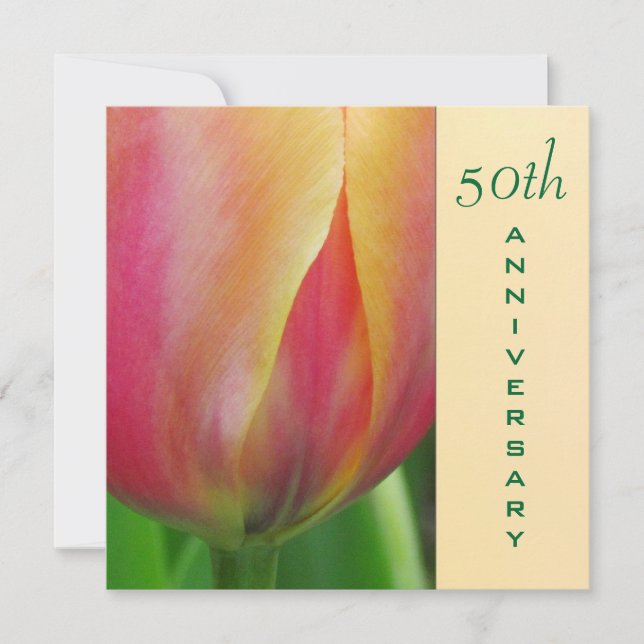 Invitación elegante para el 50 aniversario (Anverso)