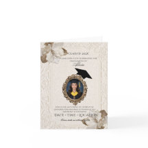 Invitación elegante para fiesta de graduación