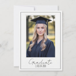 Invitación elegante para fiesta de graduación