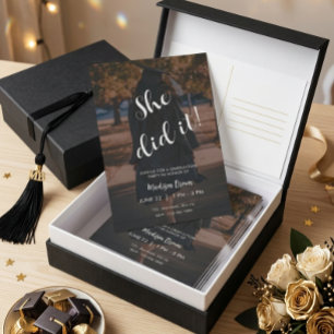 Invitación elegante para fiesta de graduación