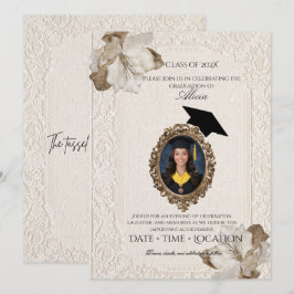Invitación elegante para fiesta de graduación