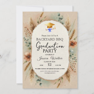 Invitación elegante para fiesta de graduación con 