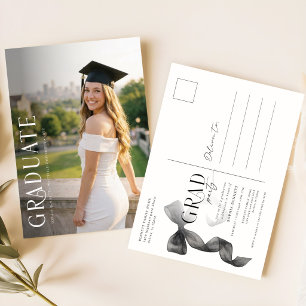 Invitación elegante para fiesta de graduación con 