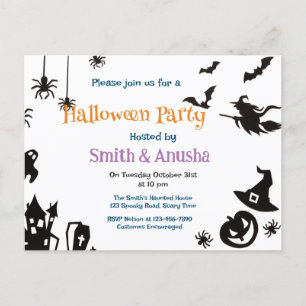 Invitación elegante para fiesta de Halloween - Tar