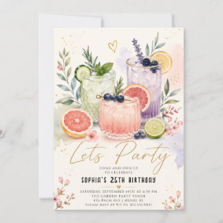 Invitación elegante para fiesta de jardín para muj