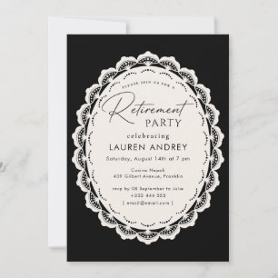 Invitación elegante para fiesta de jubilación