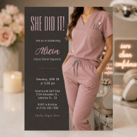 Invitación elegante para futura higienista dental