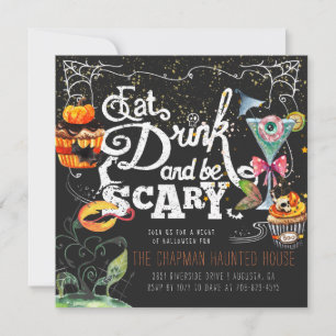 Invitación elegante para una fiesta de Halloween