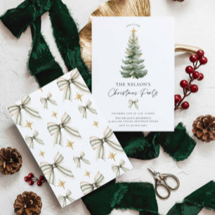 Invitación elegante para una fiesta de Navidad