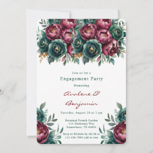 Invitación Elegante Partido de Compromiso con los Peones de l