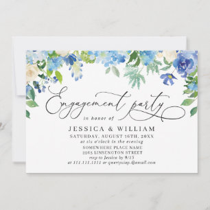 Invitación Elegante PARTIDO DE COMPROMISO DE acuarela de Hydr