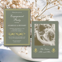 Elegante Partido de Compromiso Victoriano