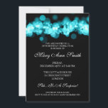Invitación Elegante partido de cumpleaños número 70: Luces tu<br><div class="desc">Elegante diseño de invitación de cumpleaños número 70 con sofisticadas luces turquesas en el bosque,  nombre y fecha personalizados y texto adicional. Impresione a su familia y amigos con este elegante diseño. ¡personalizable total! Fácil de usar y fácil de personalizar.</div>