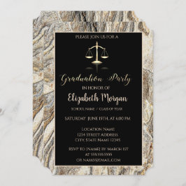 Invitación Elegante partido de graduación de la Facultad de D