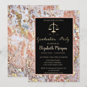 Invitación Elegante partido de graduación de la Facultad de D
