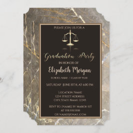 Invitación Elegante partido de graduación de la Facultad de D