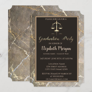 Invitación Elegante partido de graduación de la Facultad de D