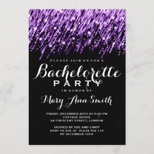Invitación Elegante partido de la bachillerato que cae en mor