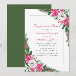 Invitación Elegante Partido de Participación de Navidades de 