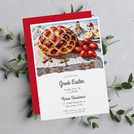 Invitación Elegante Pascua Griega