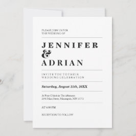 Invitación Elegante Pastel Minimal Blanco Moderno Invita simp