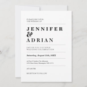 Invitación Elegante Pastel Minimal Blanco Moderno Invita simp