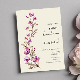 Invitación Elegante Pastel Wildflower Boho Nodal Luncheon