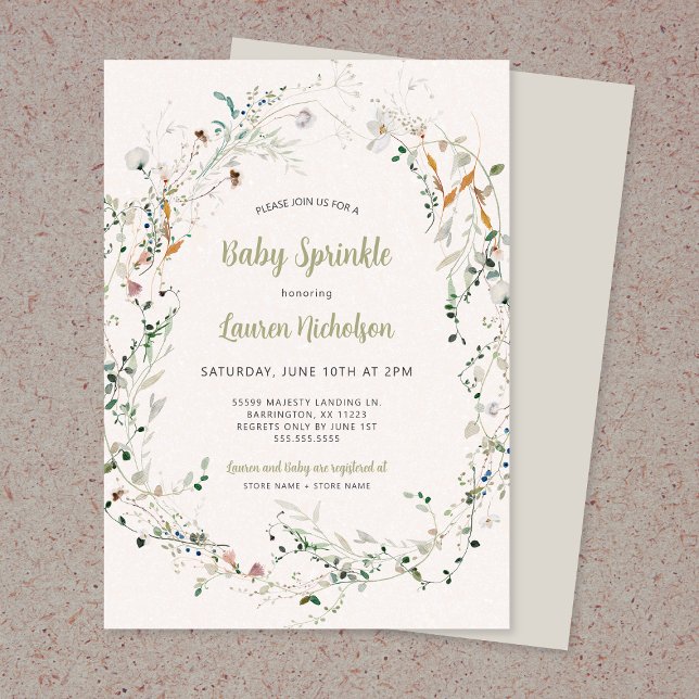 Invitación Elegante Pequeña Flor (Subido por el creador)