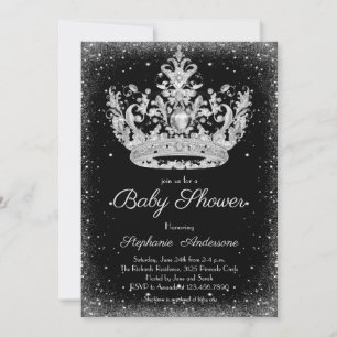 Invitación Elegante pequeña Princesa de ducha de bebé