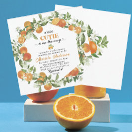 Invitación Elegante Pequeño Cítrico Naranja AguaInvitación