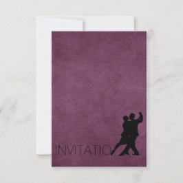 Invitación elegante personalizada de Tango Purple