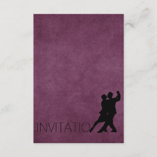 Invitación elegante personalizada de Tango Purple