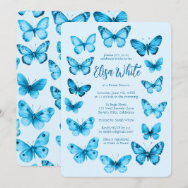 Invitación Elegante PERSONALIZADO Butterflies Bridal Shower