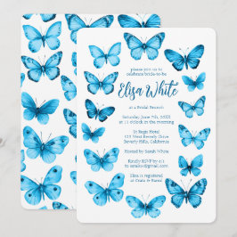 Invitación Elegante PERSONALIZADO Butterflies Bridal Shower
