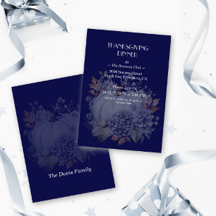 Invitación Elegante Personalizado de la cena floral de la cal