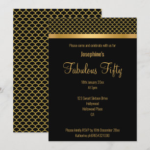 INVITACIÓN ELEGANTE PERSONALIZADO DE LUJO TEMA MERMAID