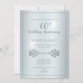Invitación Elegante Personalizado Fiesta del 60° aniversario 