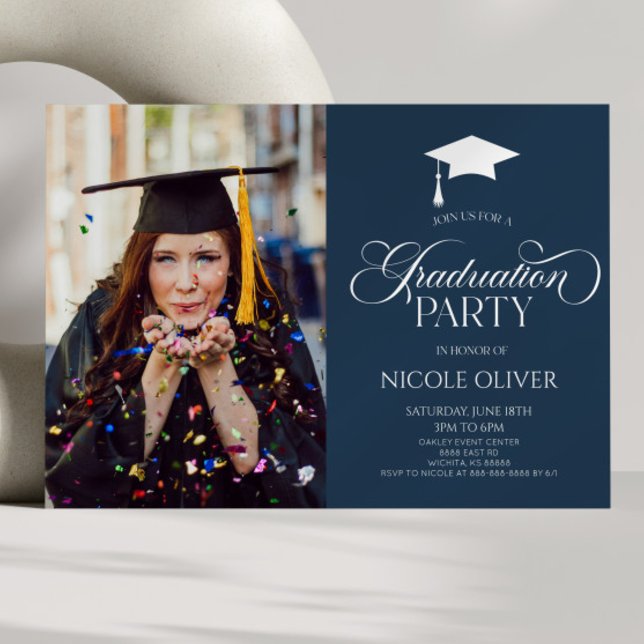 Invitación Elegante Personalizado Minimalista Mínimo de Gradu (Subido por el creador)